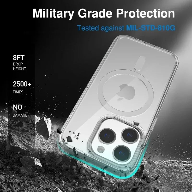 Coque MagSafe transparente