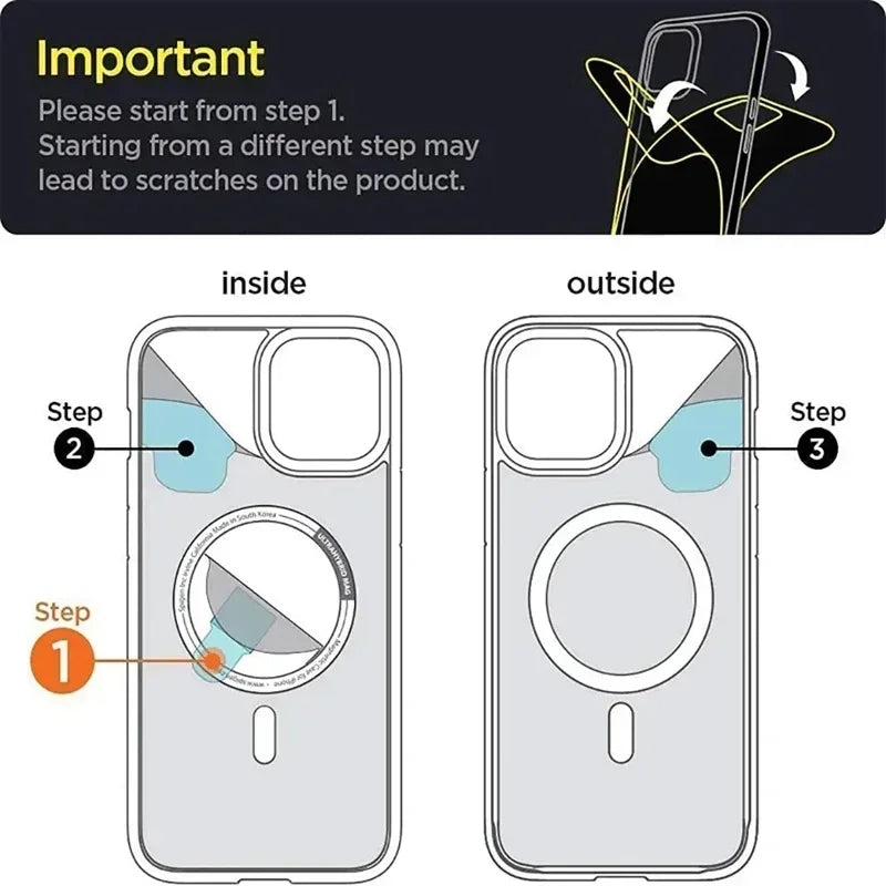 Coque MagSafe transparente