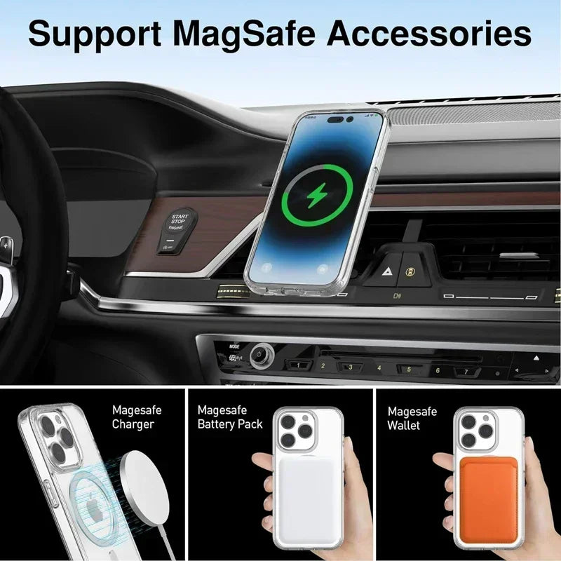 Coque MagSafe transparente